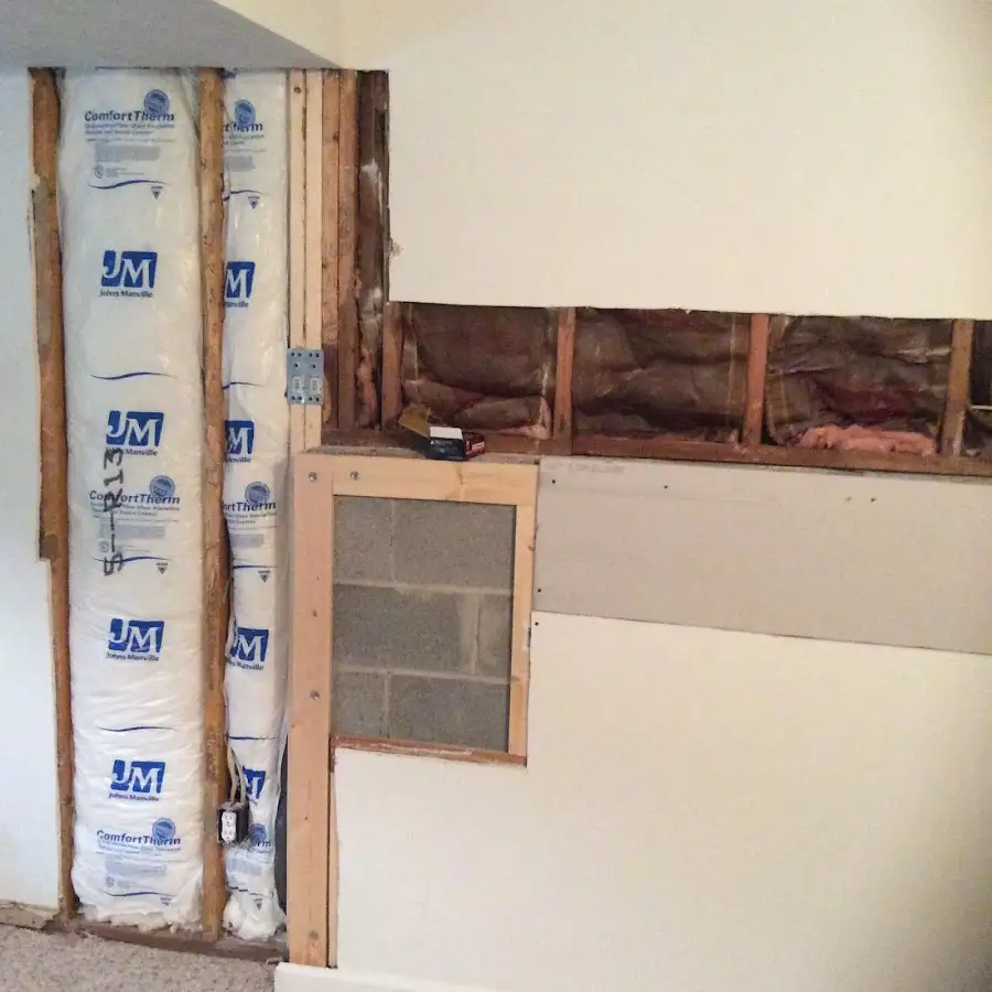 Wall insulation replacement during Structural Drying in James Island